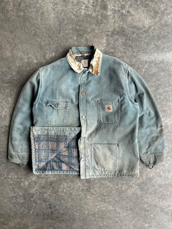Vintage Distressed Green Jacket