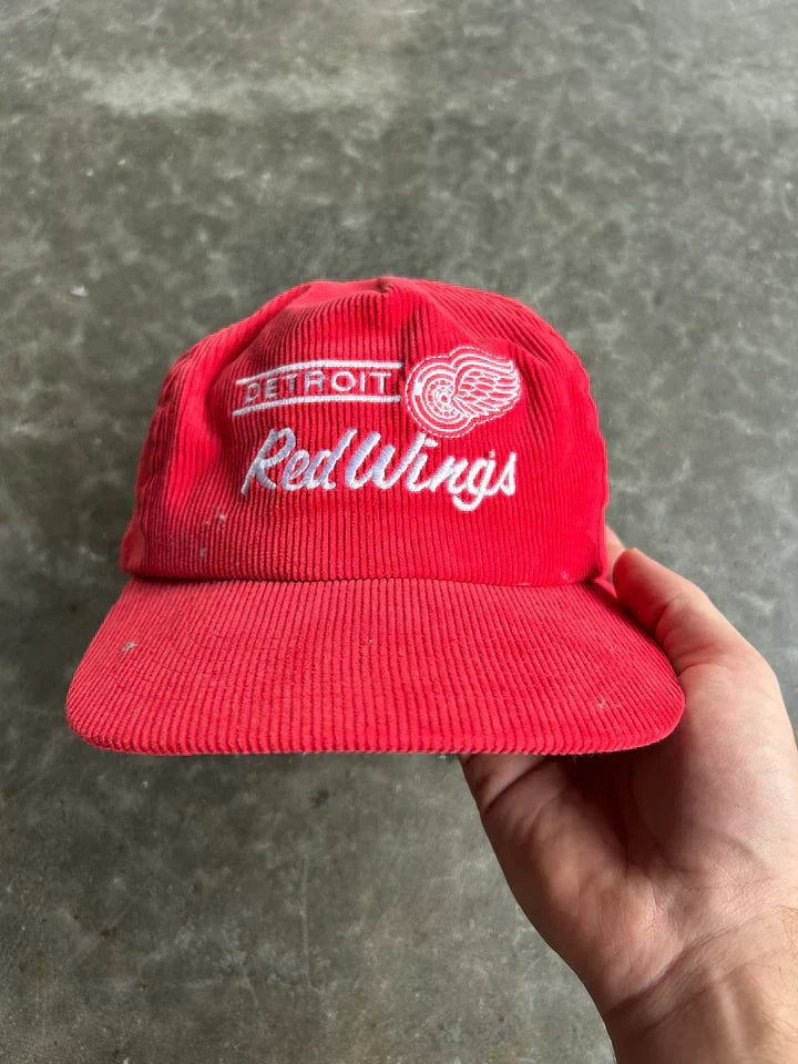 Vintage Red Wings Snapback Hat