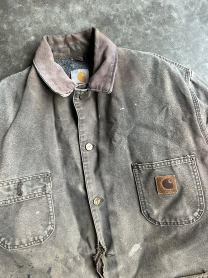 Vintage Olive Button Up Jacket