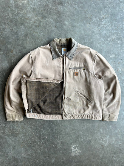 Vintage Beige Flannel Lined Detroit Jacket